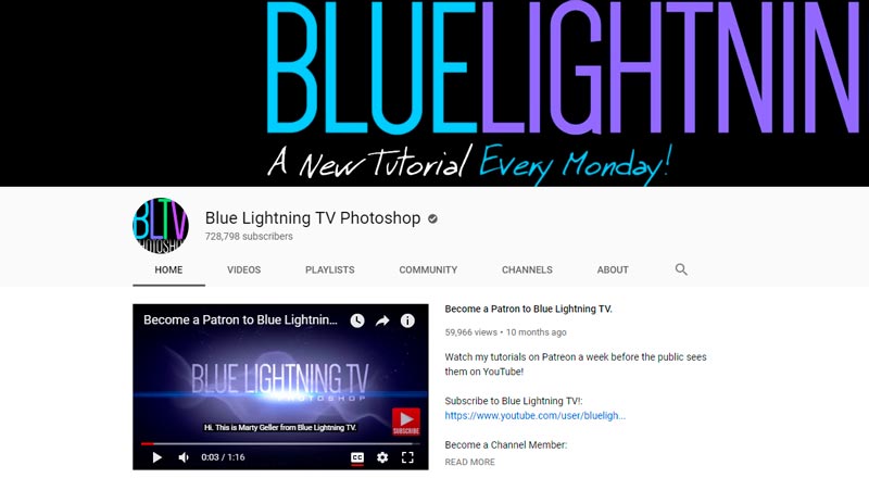 Blue Light TV Photoshop