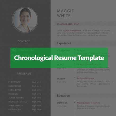 Chronological Resume Template