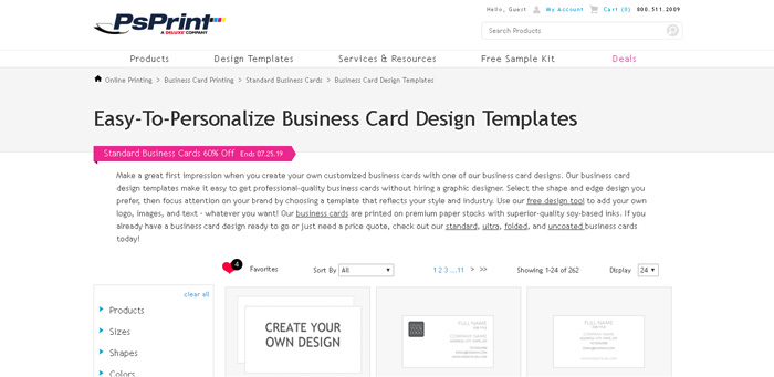 business card design free psprint
