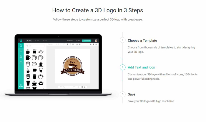 how to create a 3d logo
