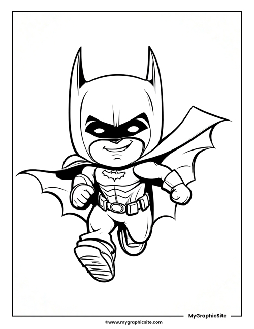 Baby batman coloring pages printable 11