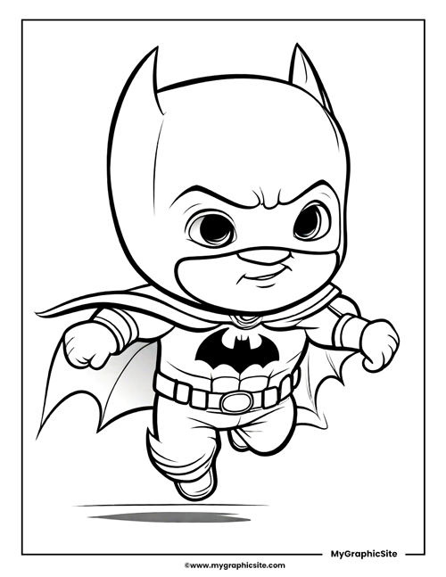 Baby batman coloring pages printable