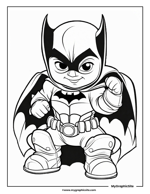 Baby batman coloring pages printable 15