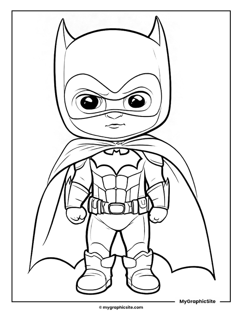 baby batman coloring pages 2