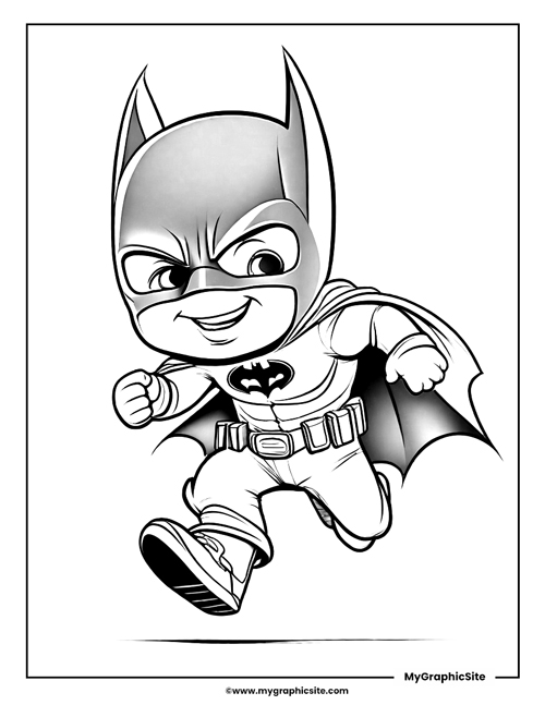 baby batman coloring pages 4
