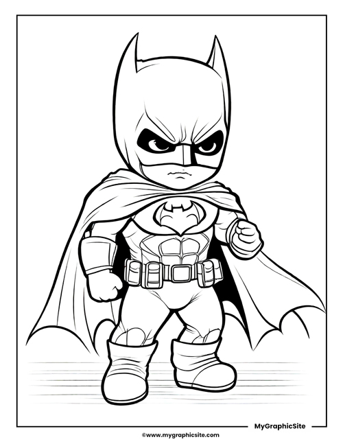 baby batman coloring pages 9
