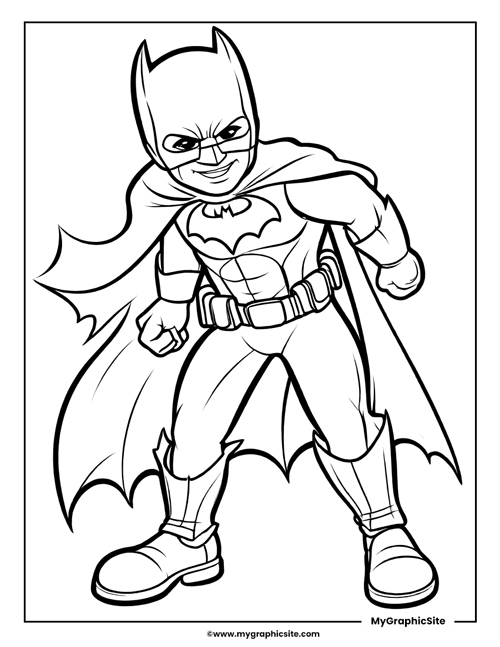 cute batman coloring pages 