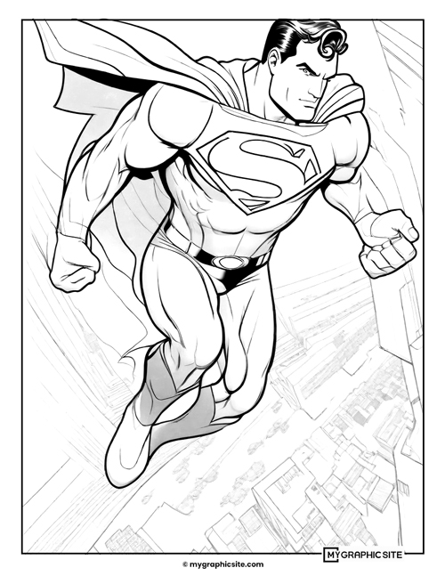 superman coloring page superman coloring page for print
